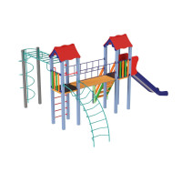 Ігровий майданчик вуличний Вагончик 1.5 м